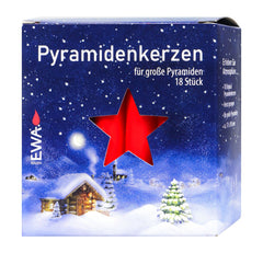 Pyramiden Kerzen groß 18/100, rot