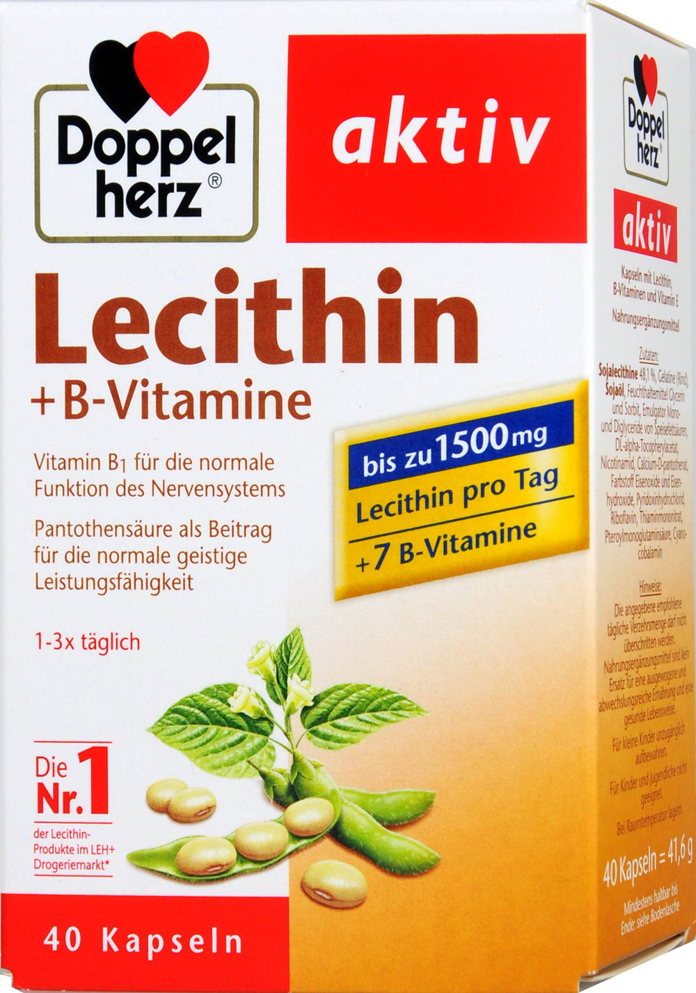 Doppelherz Lecithin + B-Vitamine, 40 er
