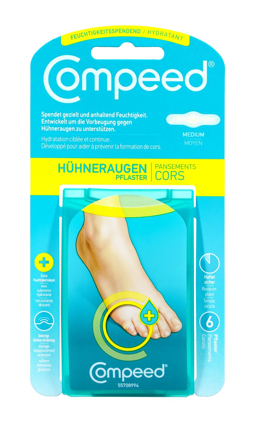 Compeed Hühneraugenpflaster Feuchtigkeitsspendend, 6 er