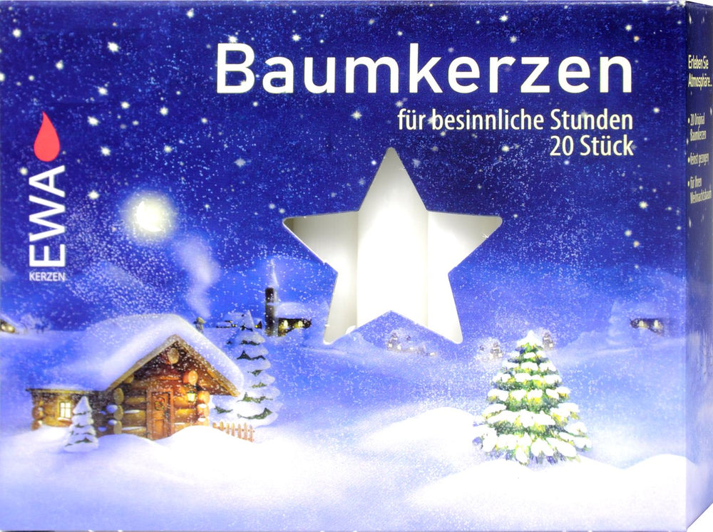 Baumkerzen Weiß 20/250, 4 er