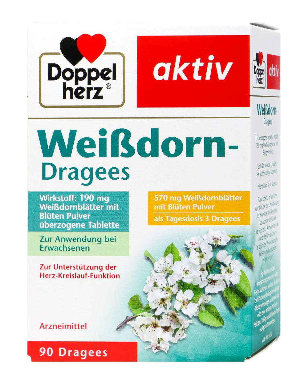 Doppelherz Weißdorn Dragees, 90 er