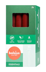 Bolsius Haushaltskerzen Samtrot, 8 er