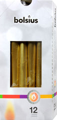 Bolsius Spitzkerze Gold, 250 x 25 mm
