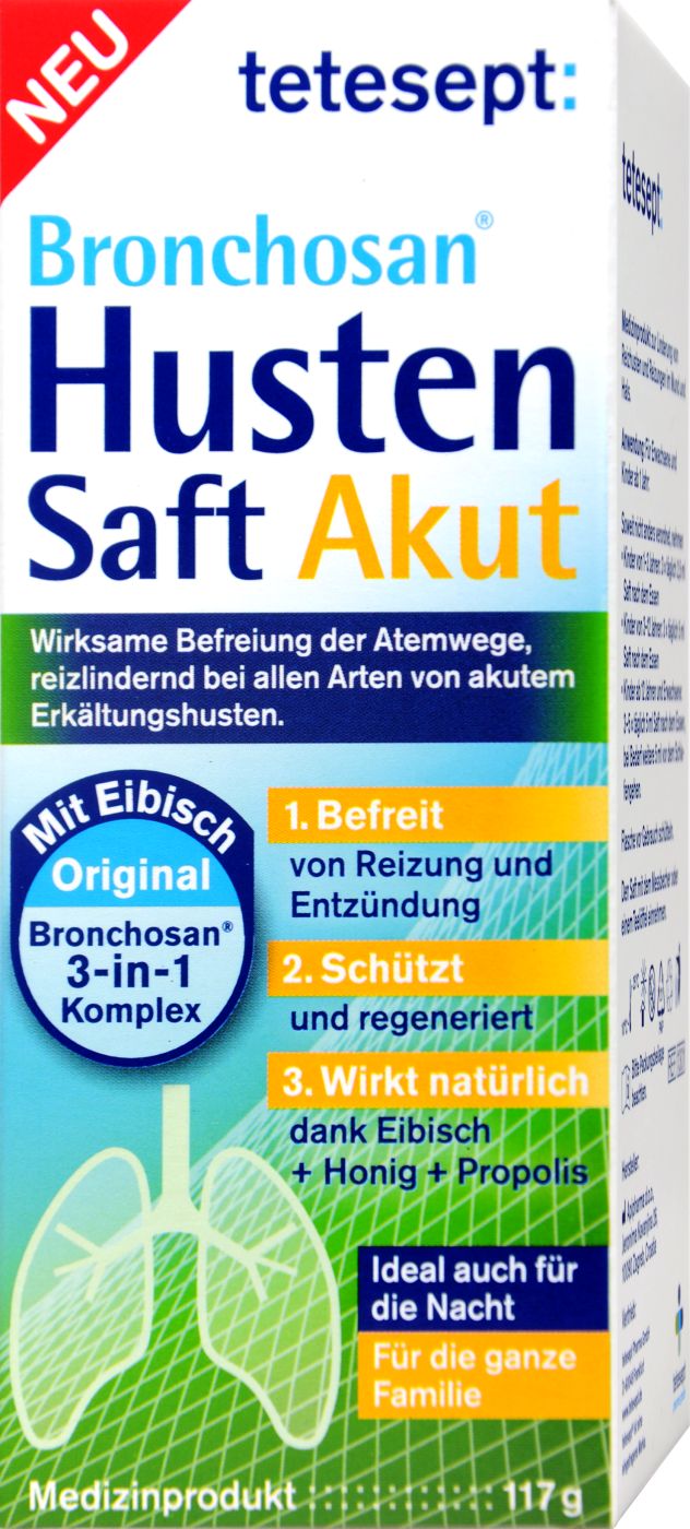 Tetesept Bronchosan Husten Akut Saft, 117 g