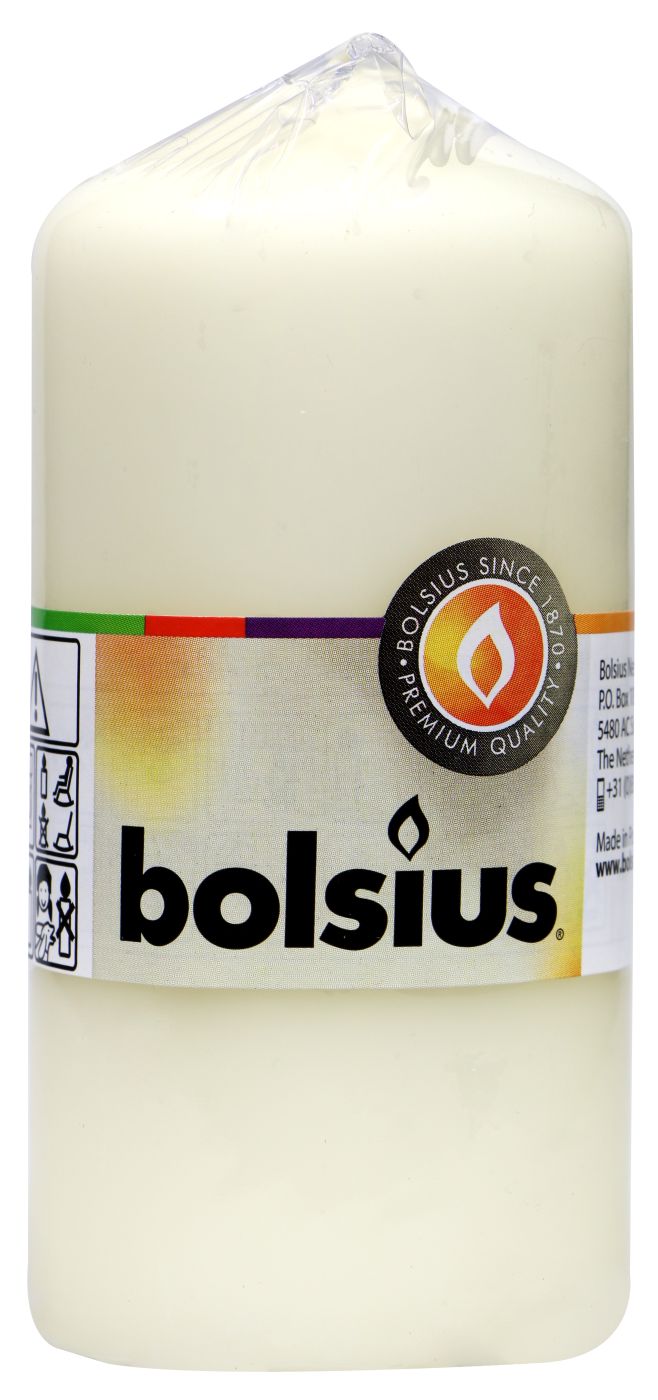 Bolsius Stumpenkerze Champagner, 120 x 60 mm