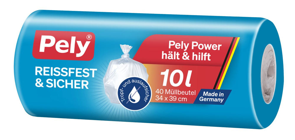 Pely Müllbeutel Tragegriff 10 Liter, 32 er