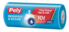 Pely Müllbeutel Tragegriff 10 Liter, 32 er
