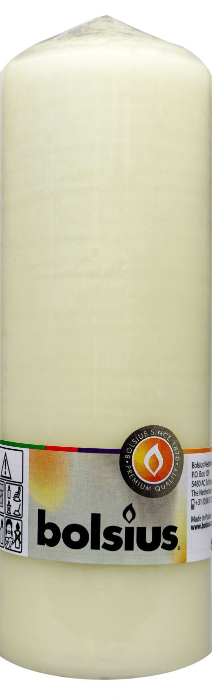 Bolsius Stumpenkerze Champagner, 200 x 68 mm