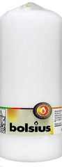 Bolsius Stumpenkerze weiß, 200 x 68 mm