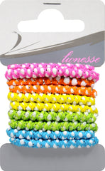 Haargummi mit Lurex Farbig Sortiert, 6 er