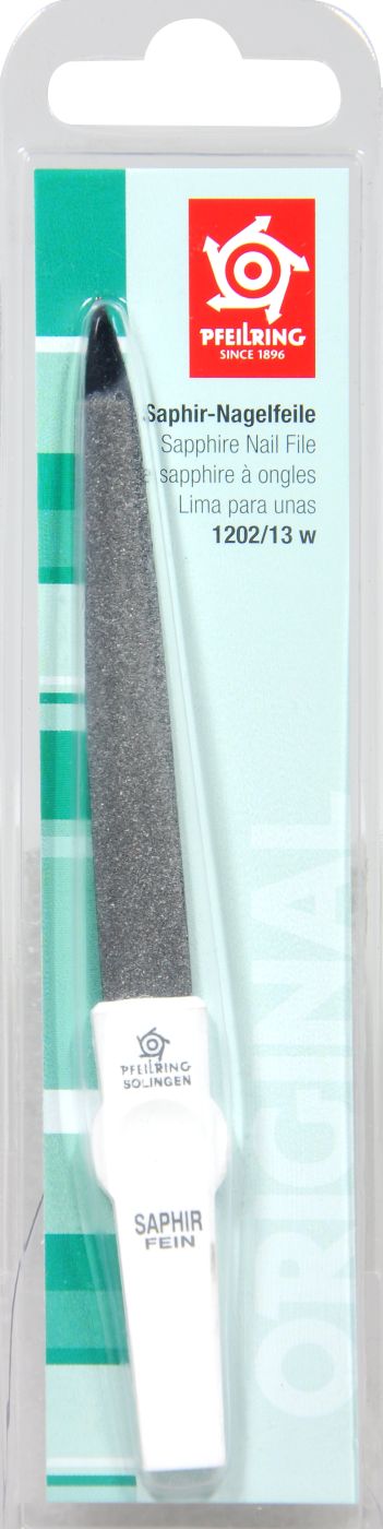 Pfeilring Saphir Nagelfeile, 13 cm