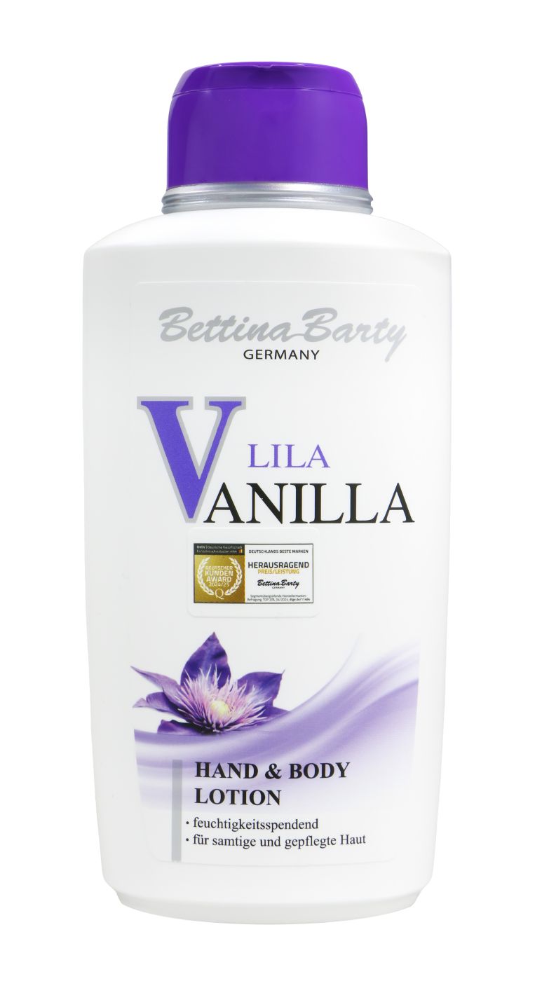Bettina Barty Lila Vanilla Hand & Body Lotion, 500 ml