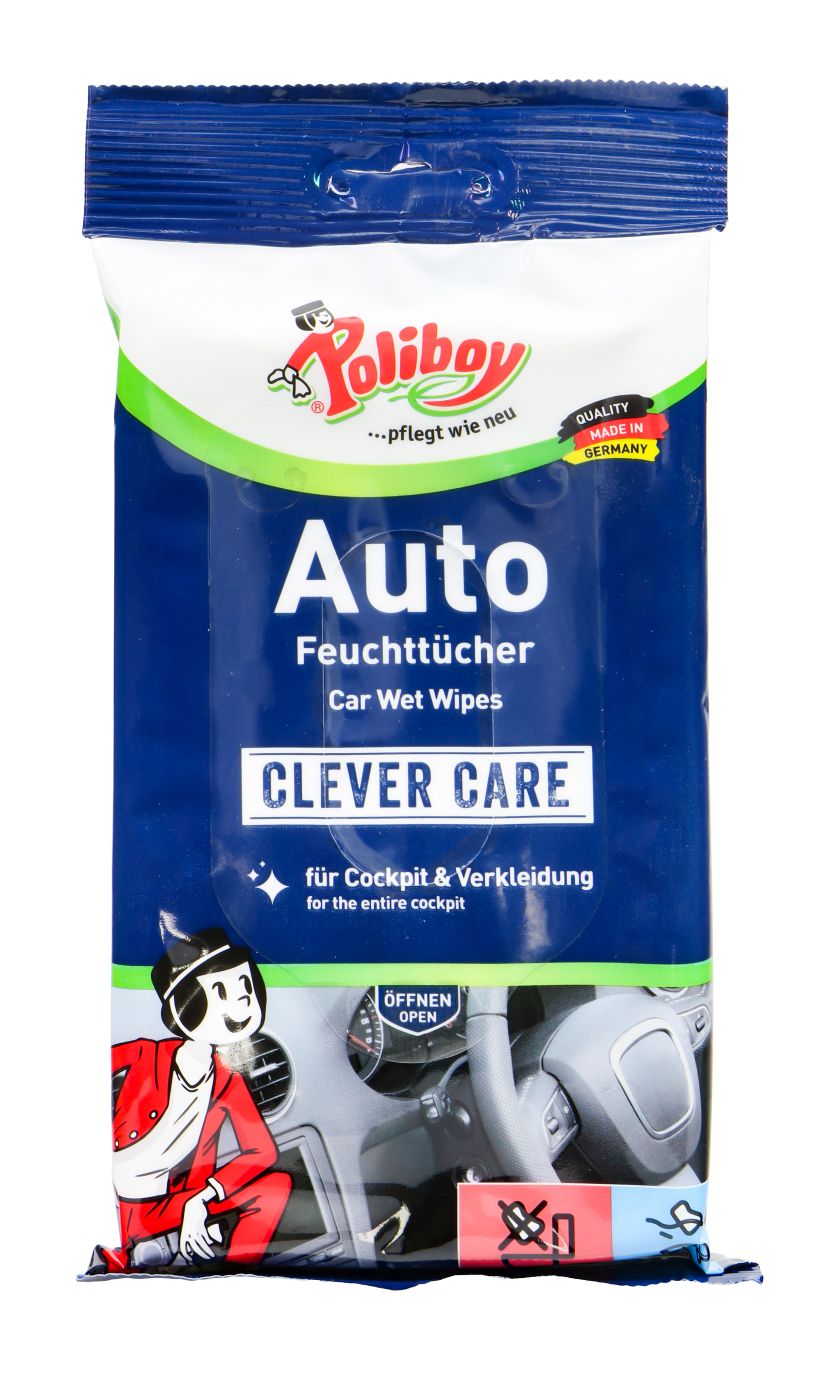 Poliboy Feuchttücher Auto, 20 Stück