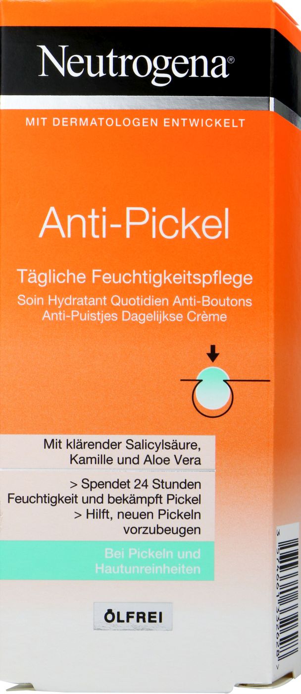 Neutrogena Anti Pickel Feuchtigkeitspfelge, Ölfrei, 50 ml