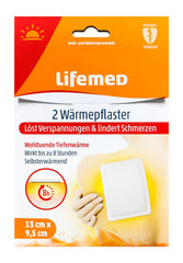 Lifemed Wärmepflaster 2 er, 9,5 cm x 13 cm, 2 er