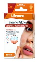 Lifemed Akne Patches transparent 3 Größen, 24 er