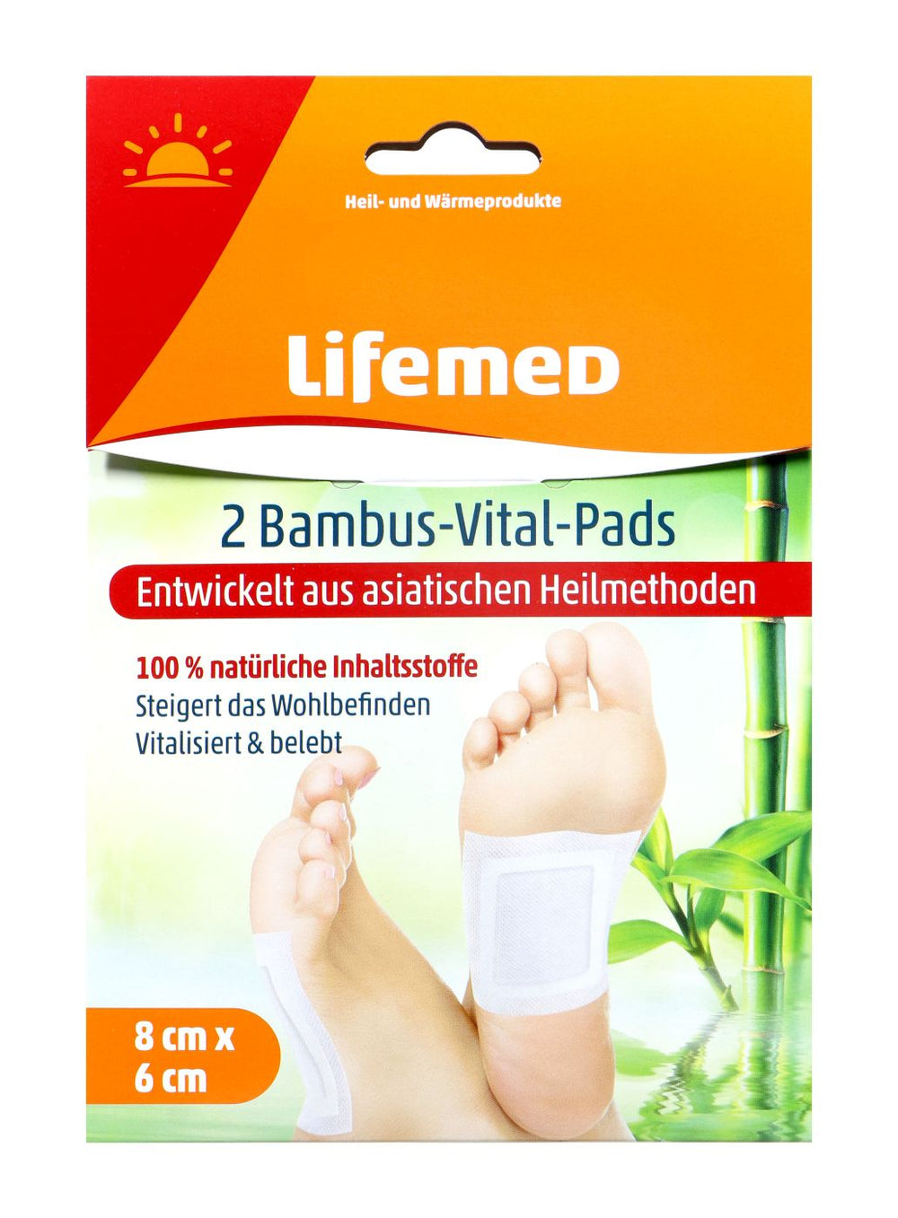Lifemed Bambus Vital Pads 8 cm x 6 cm, 2 er