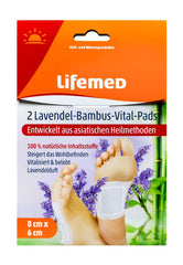 Lifemed Lavendel-Bambus-Vital Pads 8 cm x 6 cm, 2 er