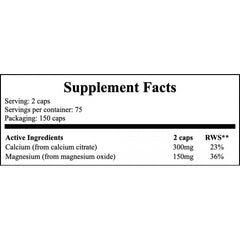 Calcium Citrate + Magnesium - 150caps.