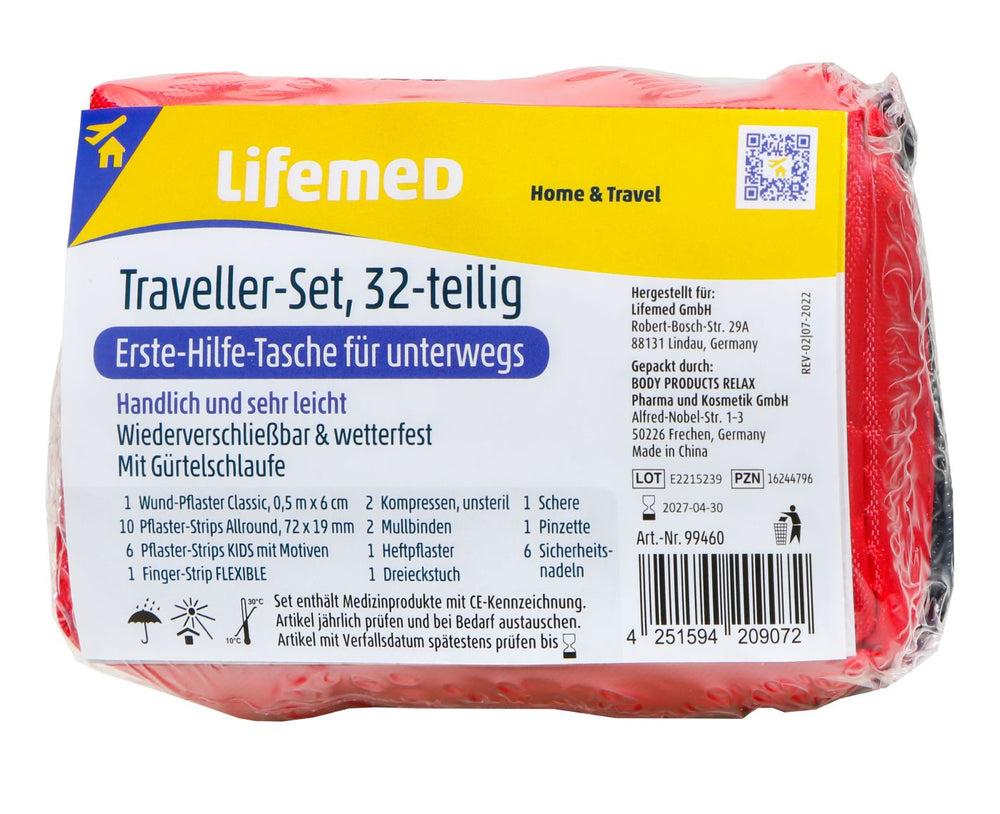 Lifemed Erste Hilfe Set Travel 8,5 cm x 12,5 cm, 1 er