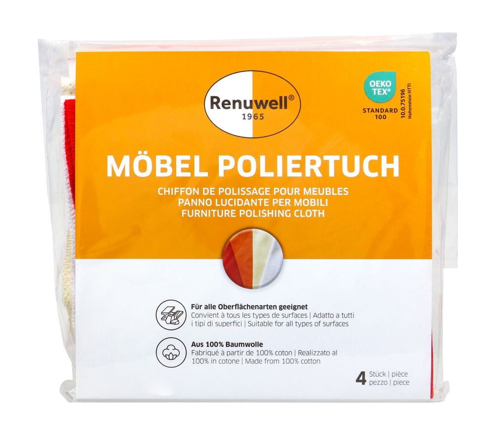 Renuwell Möbel-Poliertuch, 4 er