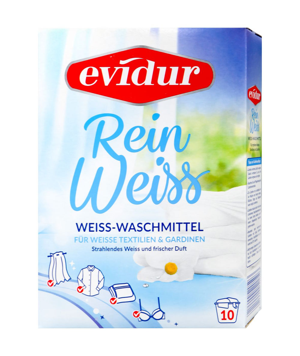 Evidur Weiss-Waschmittel, 10 Waschladungen, 600 g