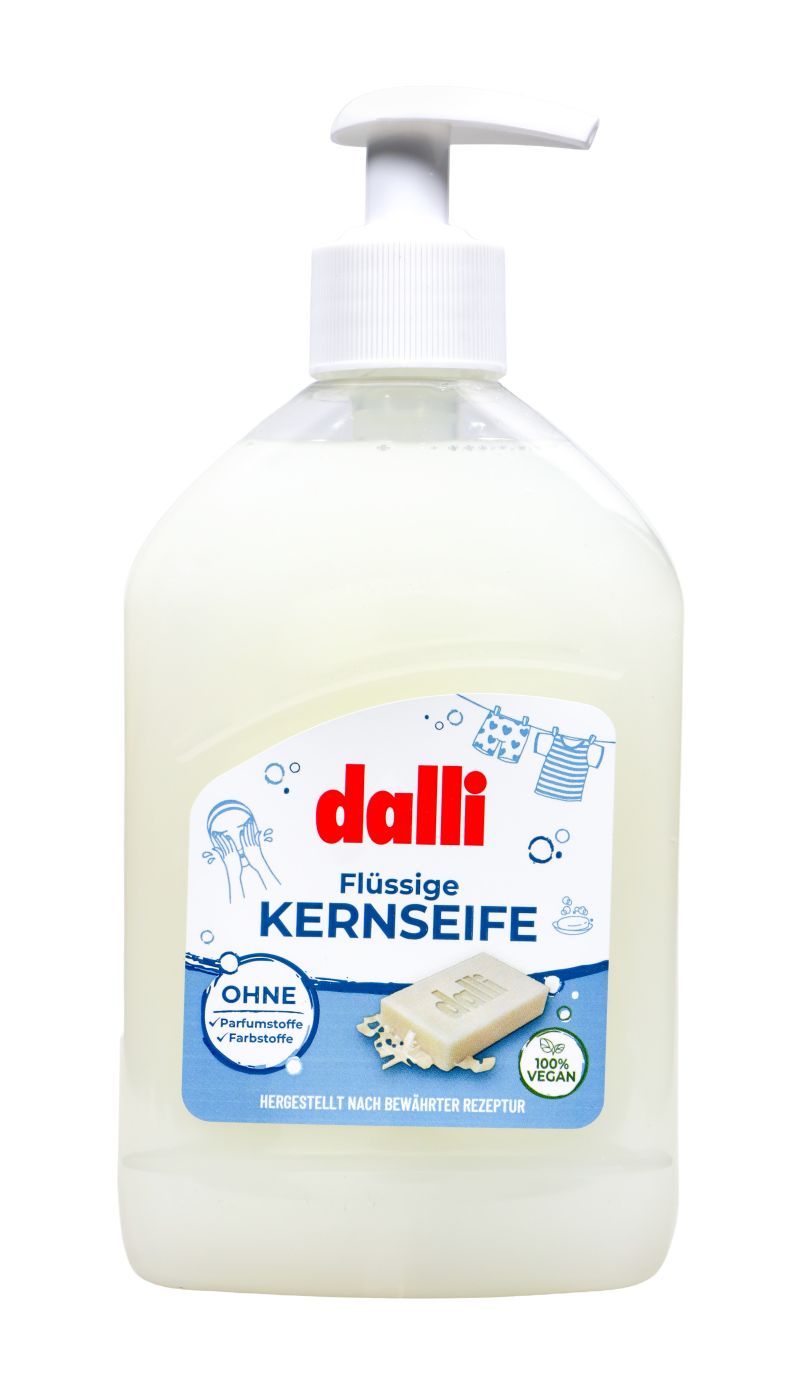 Dalli Kernseife flüssig 100 % Vegan, 500 ml