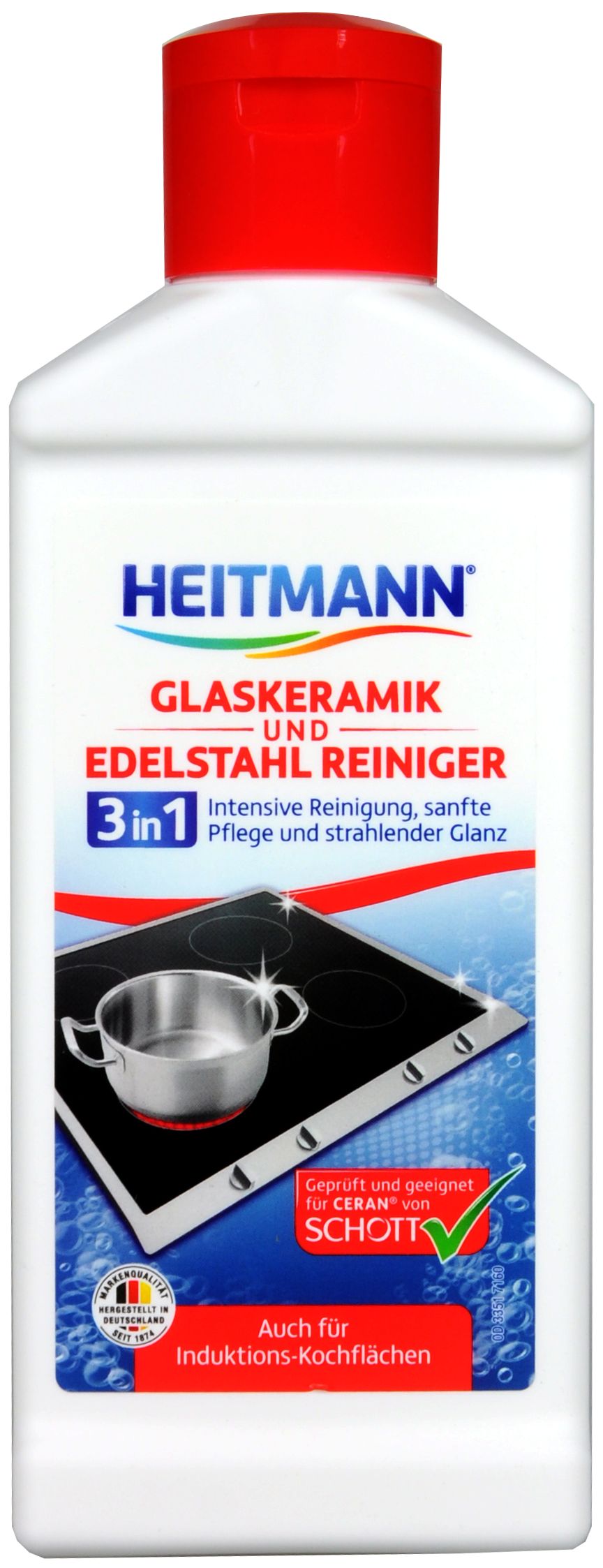 Heitmann Glaskeramik und Edelstahl Reiniger, 250 ml