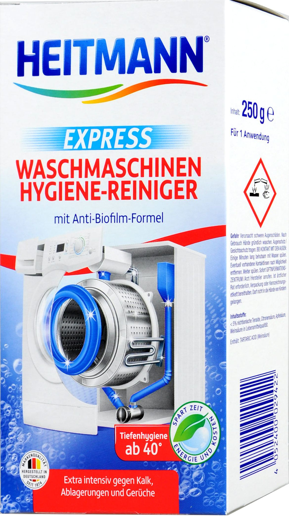 Heitmann Express Waschmaschinen Hygienereiniger, 250 g