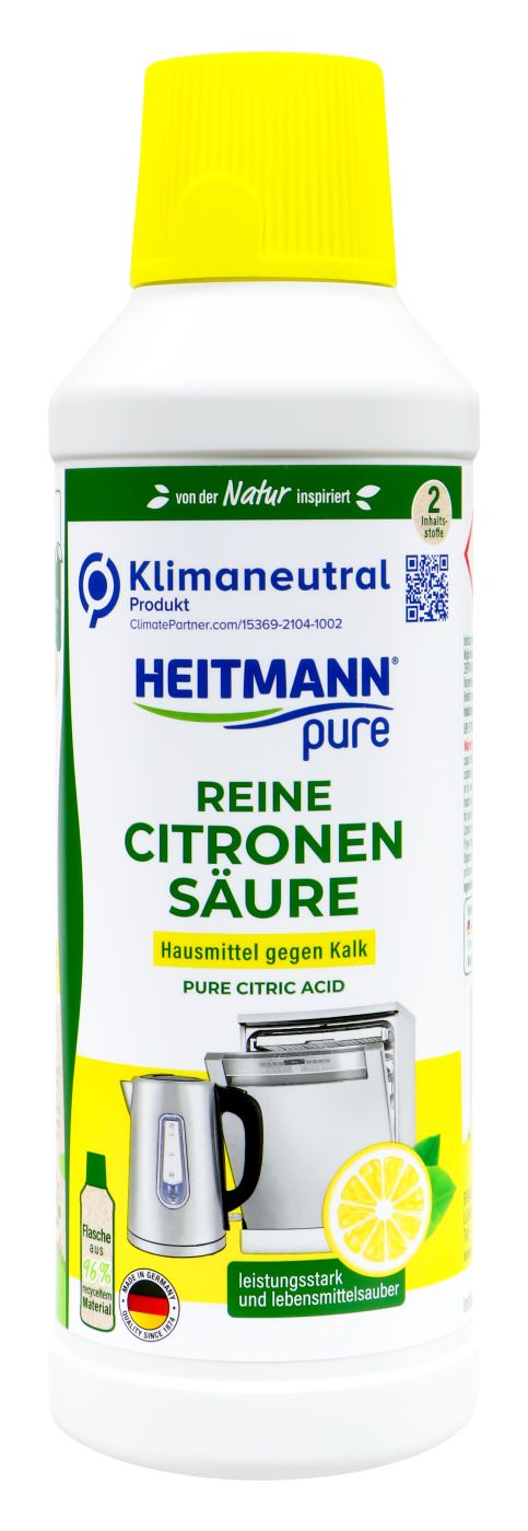 Heitmann Pure Reine Citronensäure gegen Kalk Spray, 500 ml