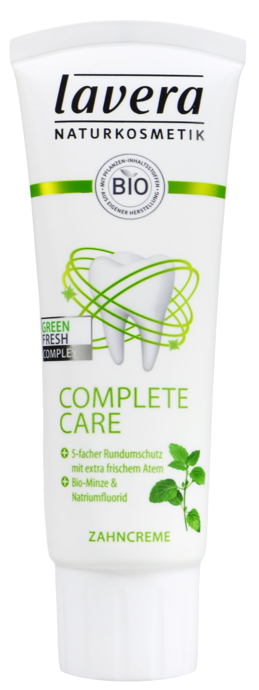 Lavera Zahncreme Complete Care Bio-Minze & Natriumfluorid, 75 ml