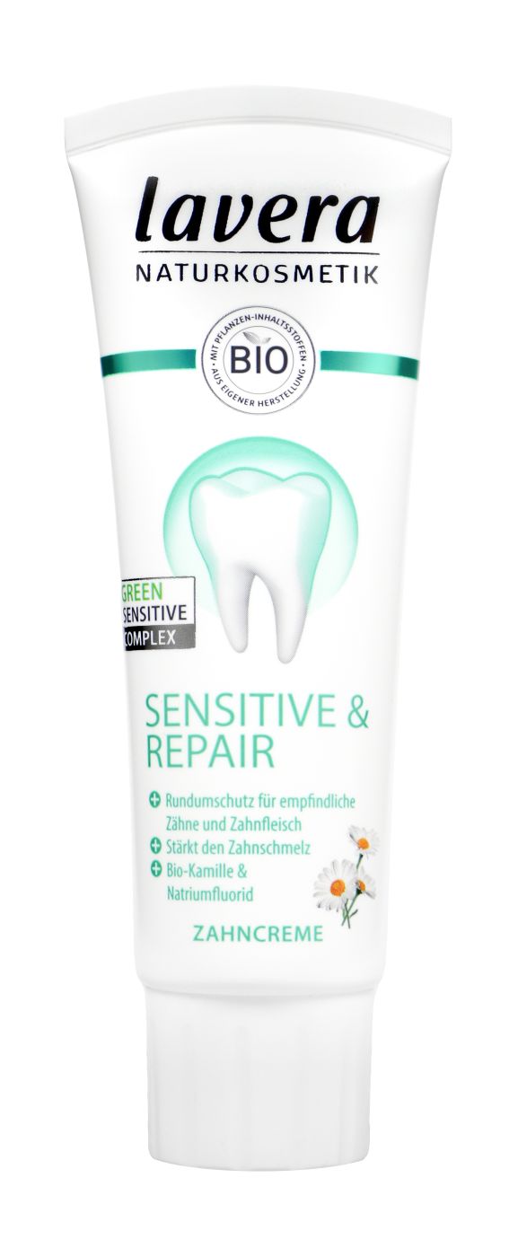Lavera Zahncreme Sensitiv&Repair Bio-Kamille&Natriumfluorid, 75 ml