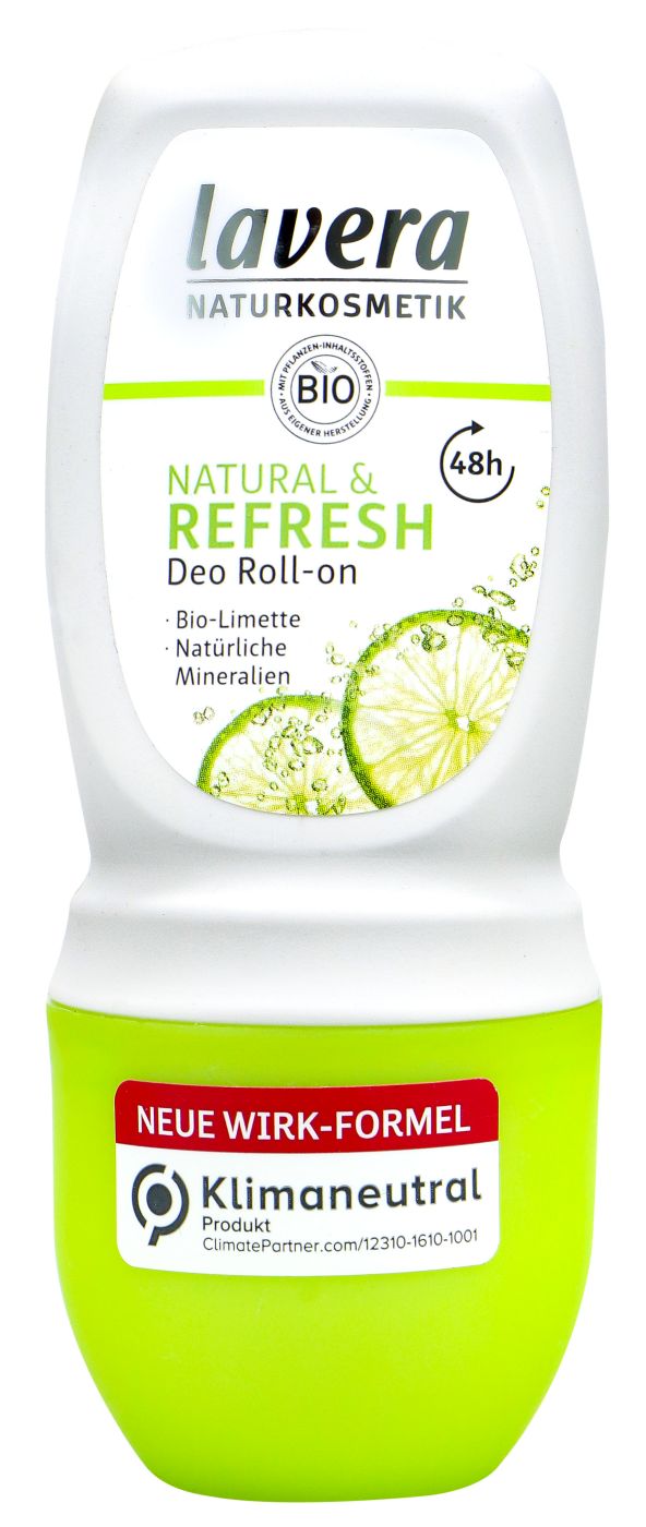 Lavera Deo Roll-On Natural&Refresh Bio-Limett&Nat.Mineralien, 50 ml