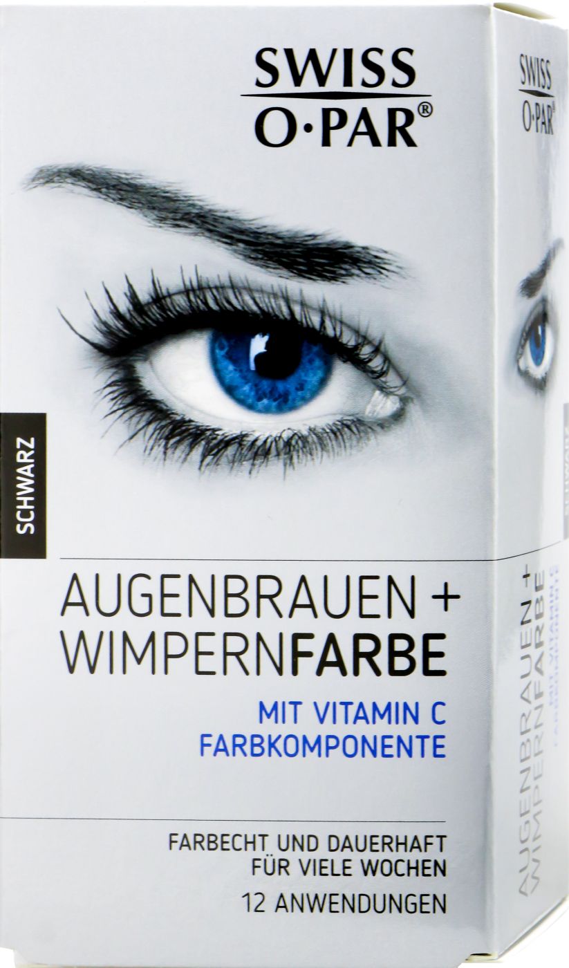 Swiss-o-Par Augenbrauen & Wimpernfarbe Schwarz, 1 Stück