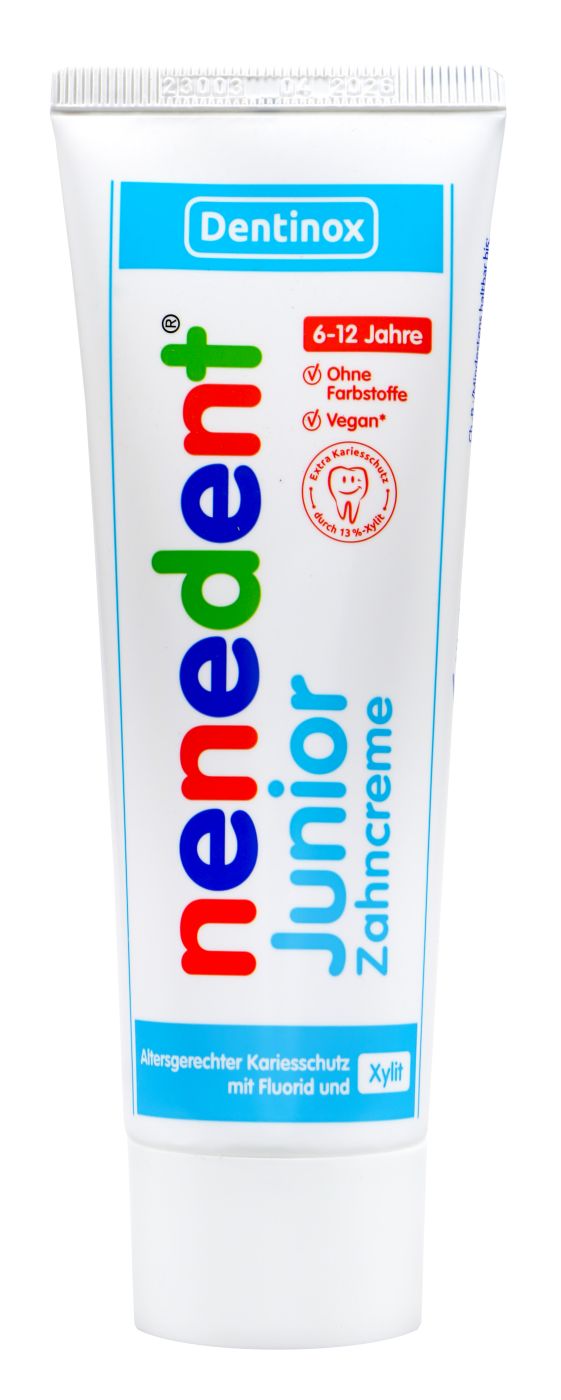 Nenedent Junior Zahncreme mit Fluor 6-12 Jahre, 75 ml