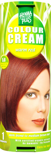 Hennaplus Colour Cream Warmes Rot, 5.6