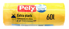 Pely Zugband-Beutel Extra Stark 60 Liter, 10 er