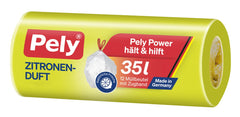 Pely Zugband-Beutel Zitronen-Duft 35 Liter, 12 er