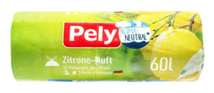 Pely Zugband-Beutel Zitronen-Duft 60 Liter, 10 er