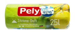 Pely Zugband-Beutel Zitronen-Duft 25 Liter, 14 er