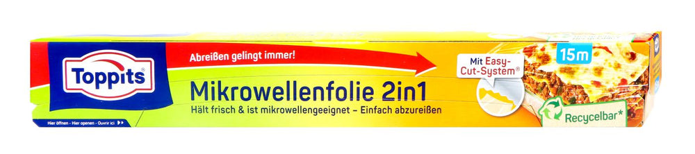 Toppits Mikrowellenfolie 2in1, 15 m