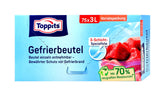 Toppits Gefrierbeutel Standboden 3 l, 75 er