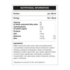 Aquarius Zero Sugar - 12 x 500 ml - Red Peach