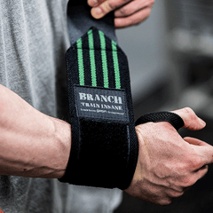GASP Branch Warren 18" Wrist Wraps - Black