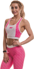 MusclePharm MPL32 Ladies Croptop Matrix - Pi/Wh - L
