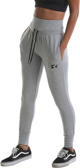 RIPT RCLPNT720 Ladies Deep Waist Jogpant - Grey