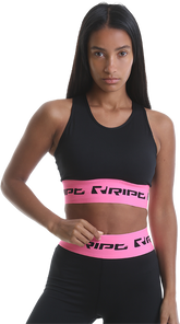 RIPT RCLTOP717 Ladies Crop Top Branded - Pink