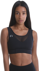 RIPT RCLTOP734 Ladies Crop Top Mesh - Black