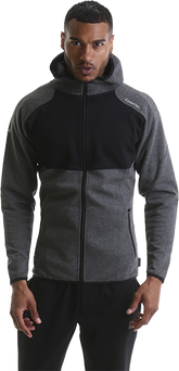 RIPT RCSWT709 Mens Hooded Zip Thru - Grey Marl