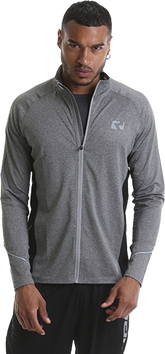 RIPT RCTOP728 Mens Zip Thru Top - Grey